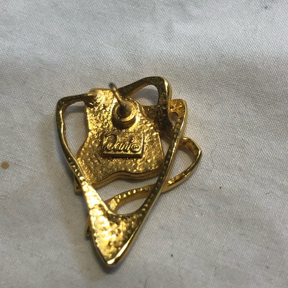 Vintage Costume Gold toned Jewellery, Purple accents , with matching earrings - Picture 2 of 11